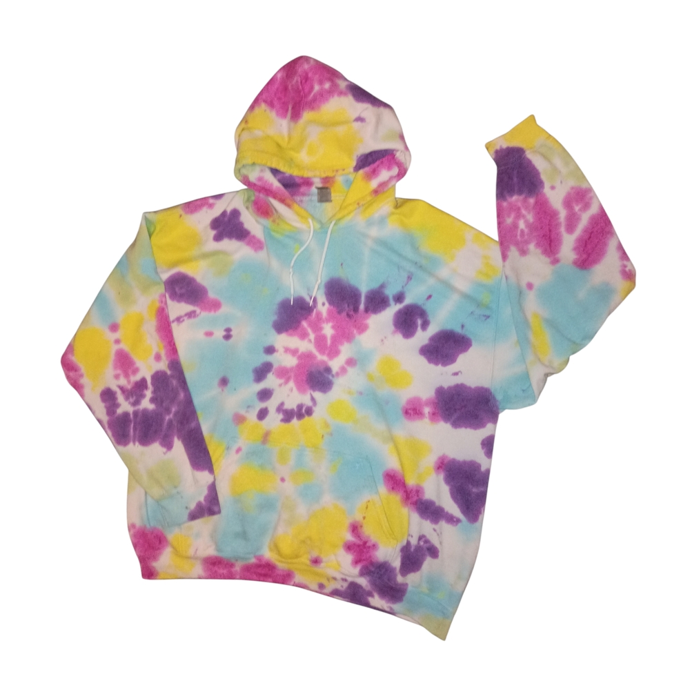 Gildan Multicolor Tie-Dye Hoodie Size XL